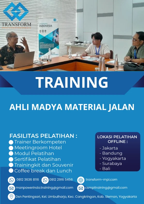 TRAINING AHLI MADYA MATERIAL JALAN