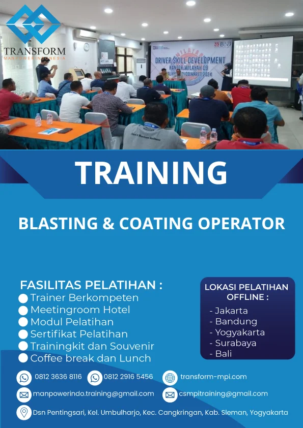 TRAINING SERTIFIKASI BLASTING & COATING OPERATOR