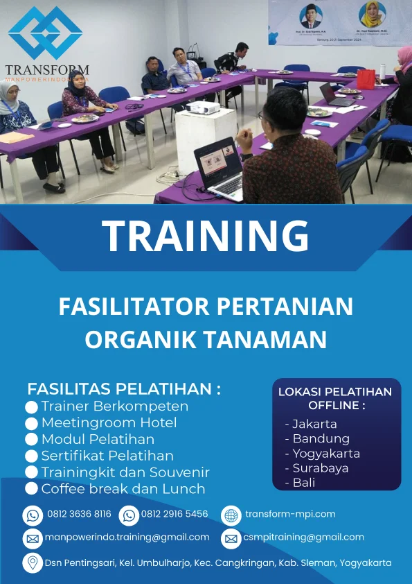 TRAINING FASILITATOR PERTANIAN ORGANIK TANAMAN