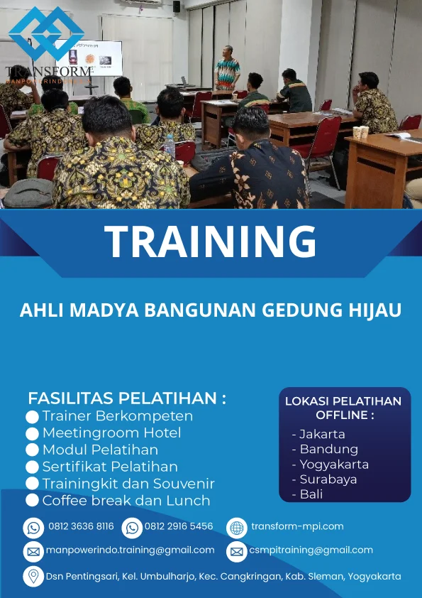 TRAINING AHLI MADYA BANGUNAN GEDUNG HIJAU