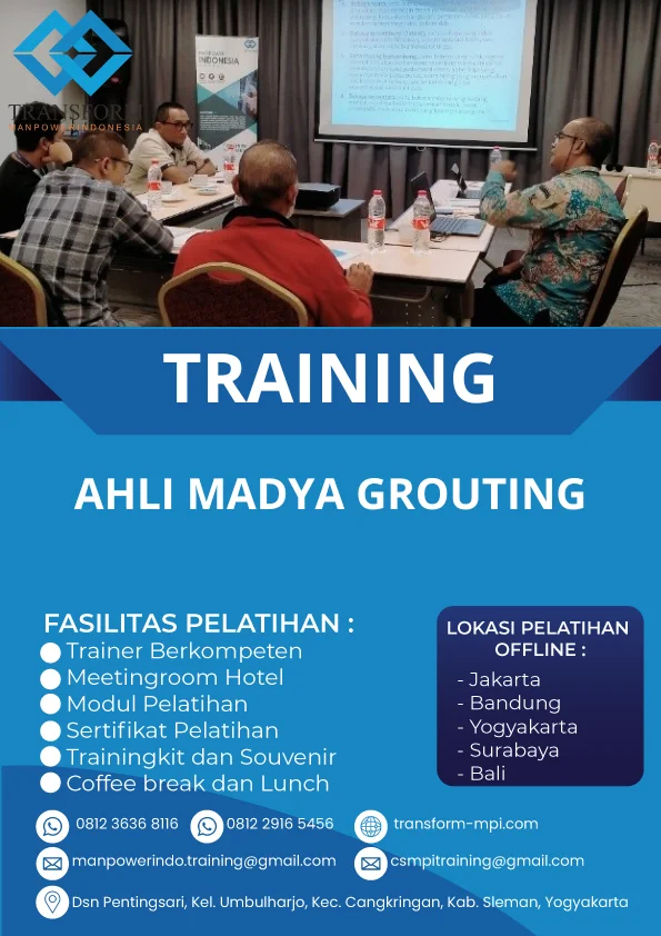 TRAINING AHLI MADYA GROUTING