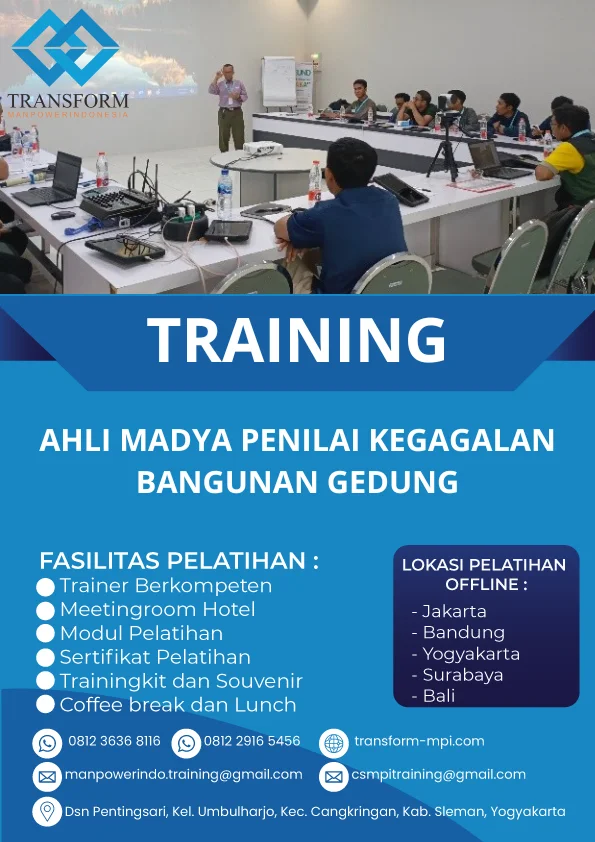 TRAINING AHLI MADYA PENILAI KEGAGALAN BANGUNAN GEDUNG