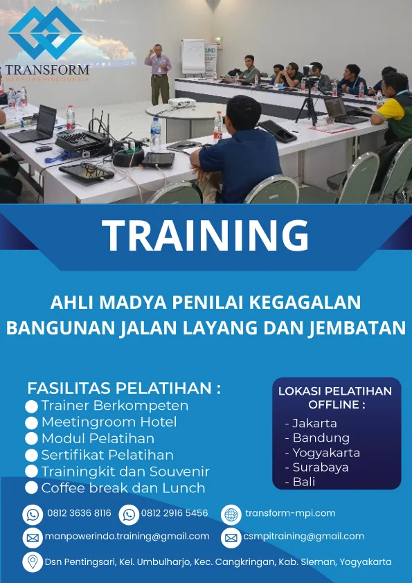 TRAINING AHLI MADYA PENILAI KEGAGALAN BANGUNAN JALAN LAYANG DAN JEMBATAN