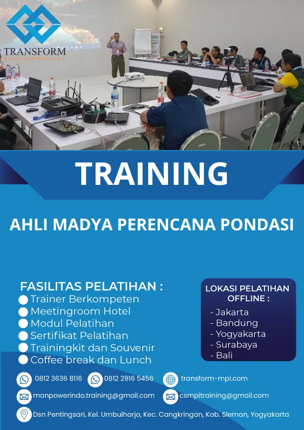 TRAINING AHLI MADYA PERENCANA PONDASI