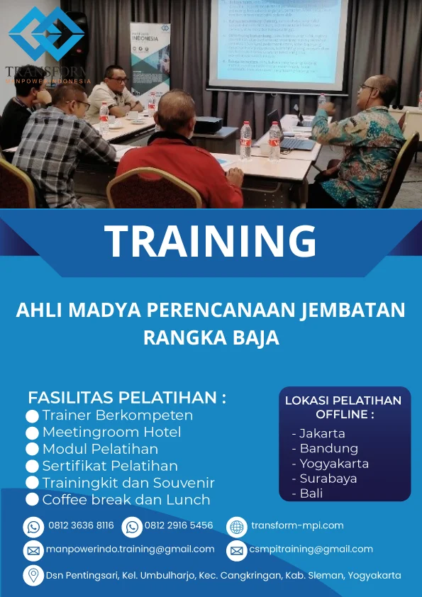 TRAINING AHLI MADYA PERENCANAAN JEMBATAN RANGKA BAJA