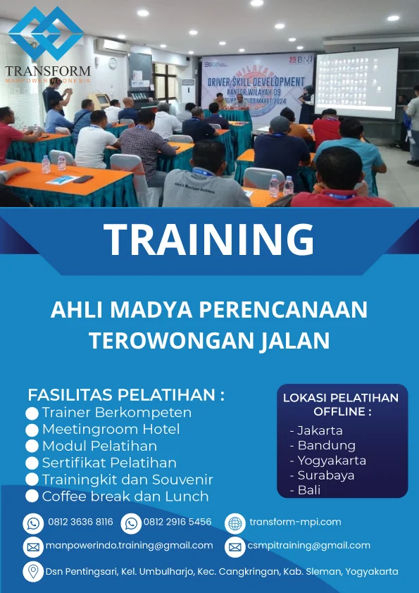 TRAINING AHLI MADYA PERENCANAAN TEROWONGAN JALAN