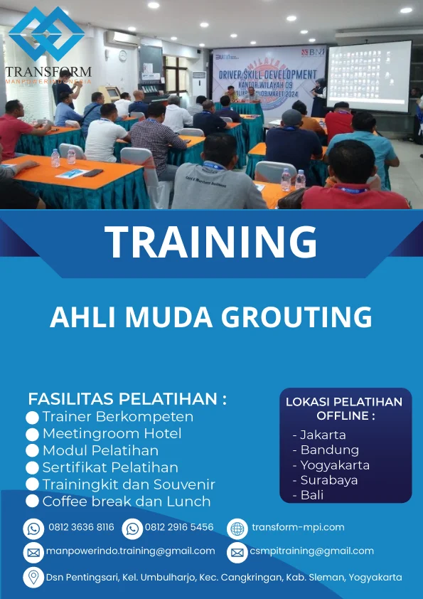 TRAINING AHLI MUDA GROUTING