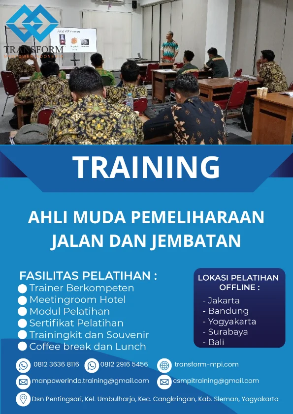 TRAINING AHLI MUDA PEMELIHARAAN JALAN DAN JEMBATAN