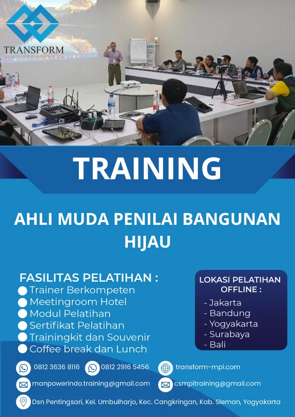 TRAINING AHLI MUDA PENILAI BANGUNAN HIJAU