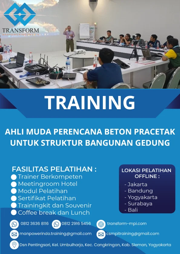 TRAINING AHLI MUDA PERENCANA BETON PRACETAK UNTUK STRUKTUR BANGUNAN GEDUNG