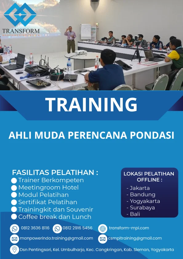 TRAINING AHLI MUDA PERENCANA PONDASI