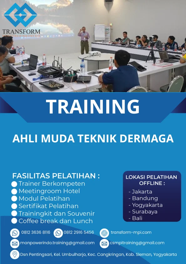 TRAINING AHLI MUDA TEKNIK DERMAGA