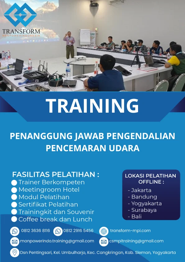 TRAINING PENANGGUNG JAWAB PENGENDALIAN PENCEMARAN UDARA