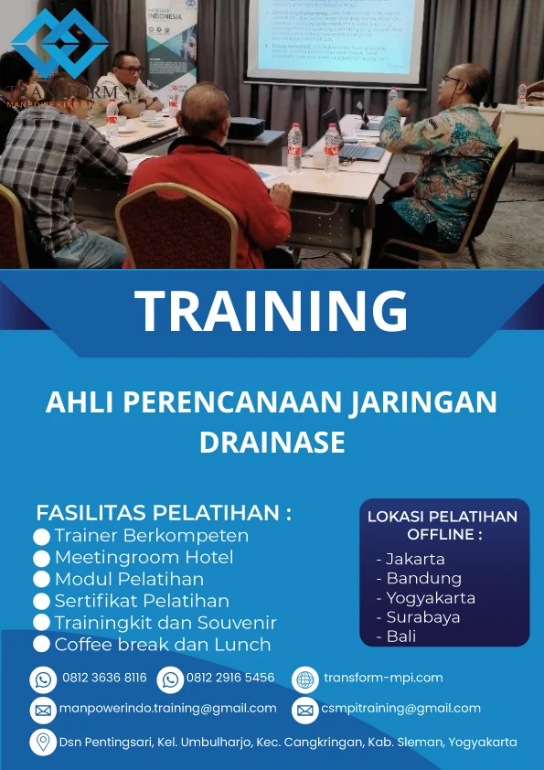 TRAINING AHLI PERENCANAAN JARINGAN DRAINASE