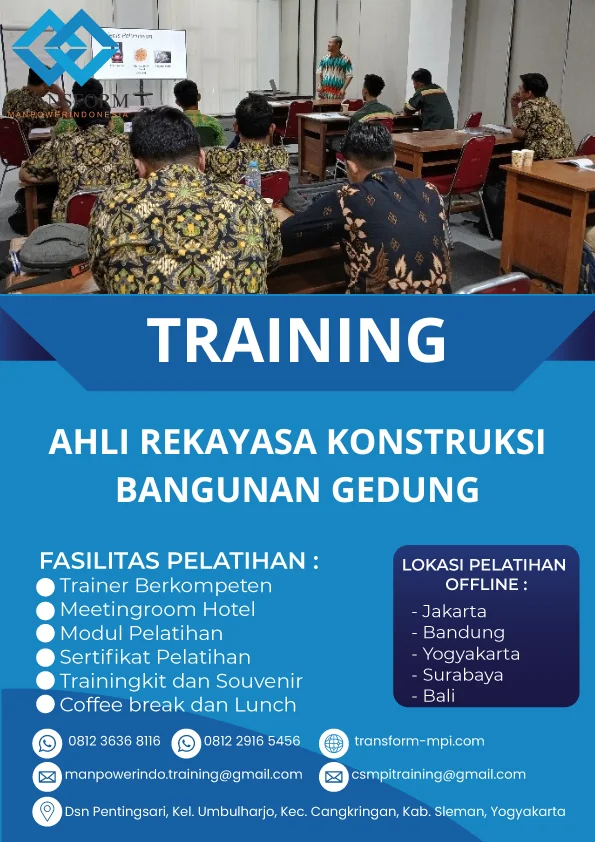 TRAINING AHLI REKAYASA KONSTRUKSI BANGUNAN GEDUNG