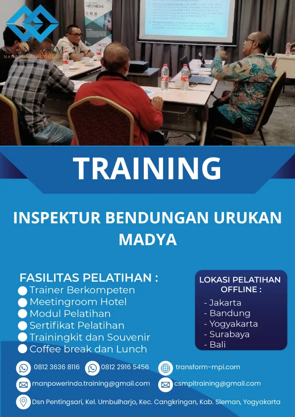 TRAINING INSPEKTUR BENDUNGAN URUKAN MADYA