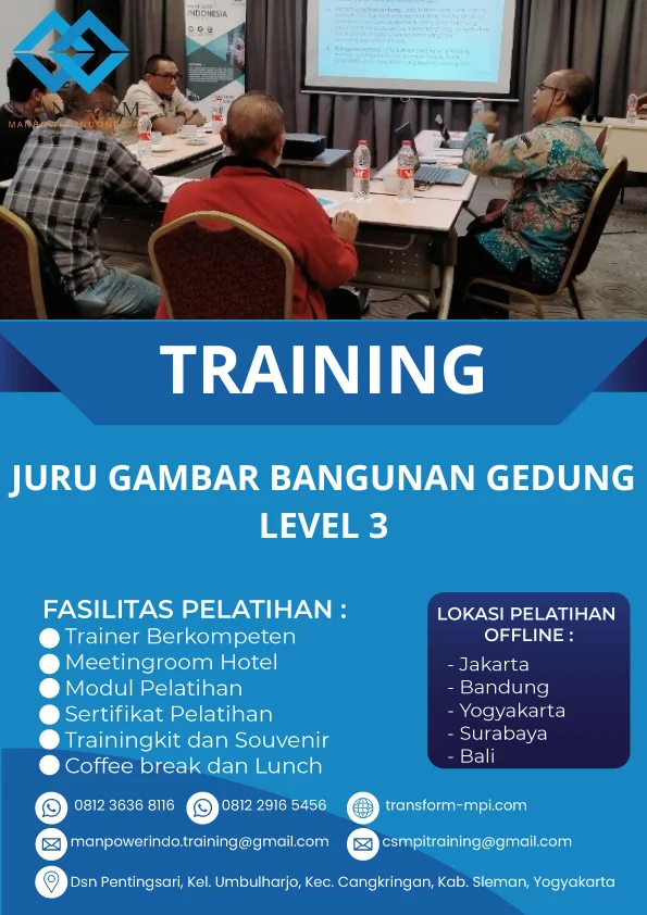 TRAINING JURU GAMBAR BANGUNAN GEDUNG LEVEL 3