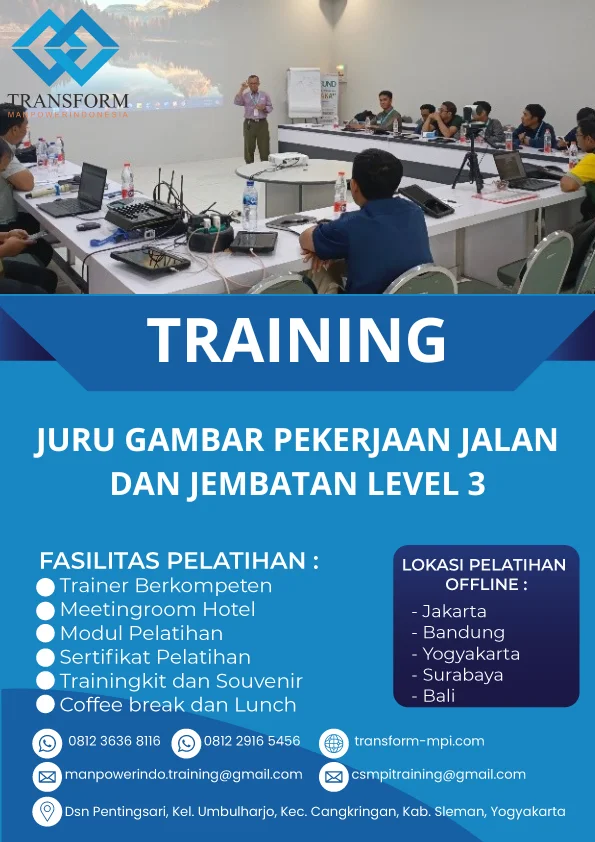 TRAINING JURU GAMBAR PEKERJAAN JALAN DAN JEMBATAN LEVEL 3