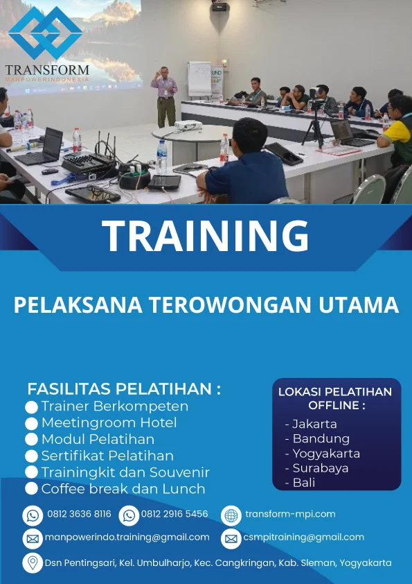 TRAINING PELAKSANA TEROWONGAN UTAMA
