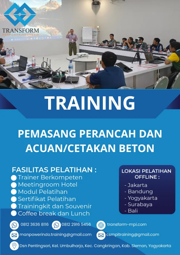 TRAINING PEMASANG PERANCAH DAN ACUAN/CETAKAN BETON