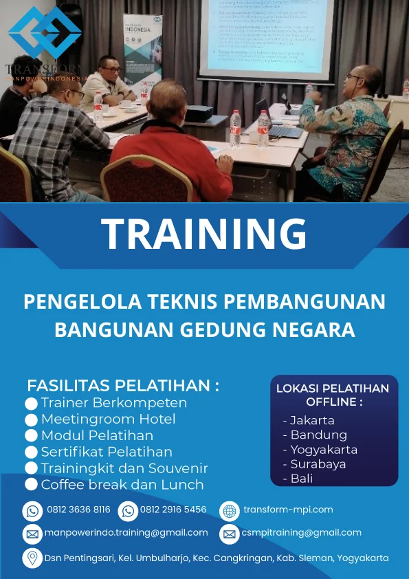 TRAINING PENGELOLA TEKNIS PEMBANGUNAN BANGUNAN GEDUNG NEGARA