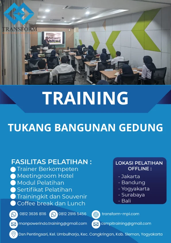 TRAINING TUKANG BANGUNAN GEDUNG