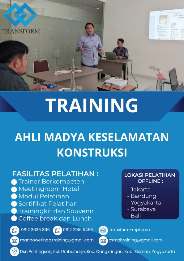 TRAINING AHLI MADYA KESELAMATAN KONSTRUKSI