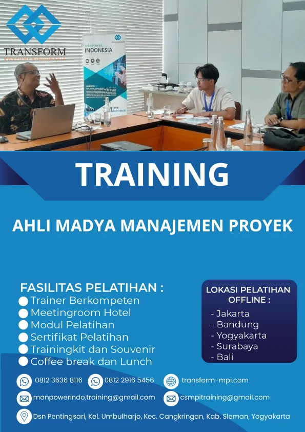 TRAINING AHLI MADYA MANAJEMEN PROYEK