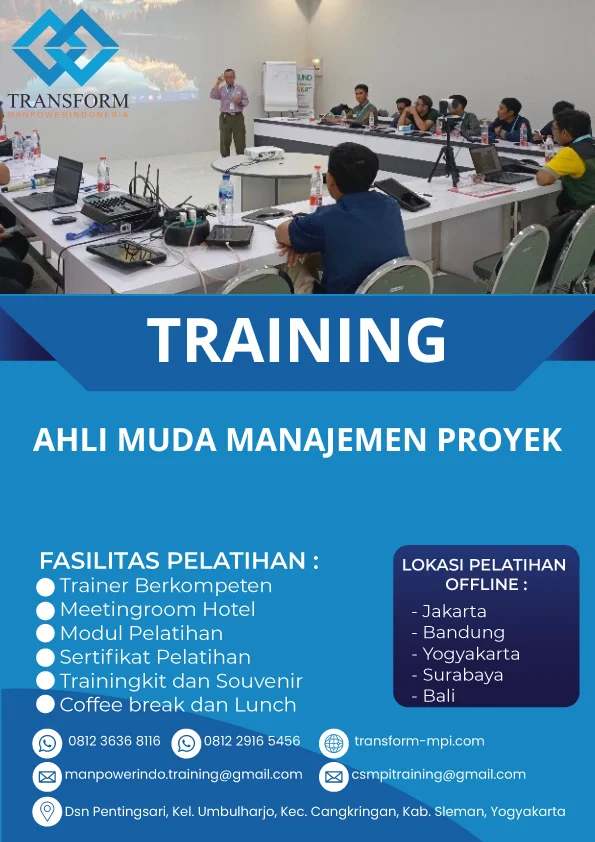 TRAINING AHLI MUDA MANAJEMEN PROYEK