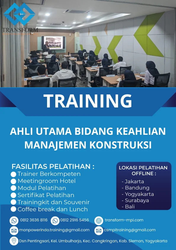 TRAINING AHLI UTAMA BIDANG KEAHLIAN MANAJEMEN KONSTRUKSI