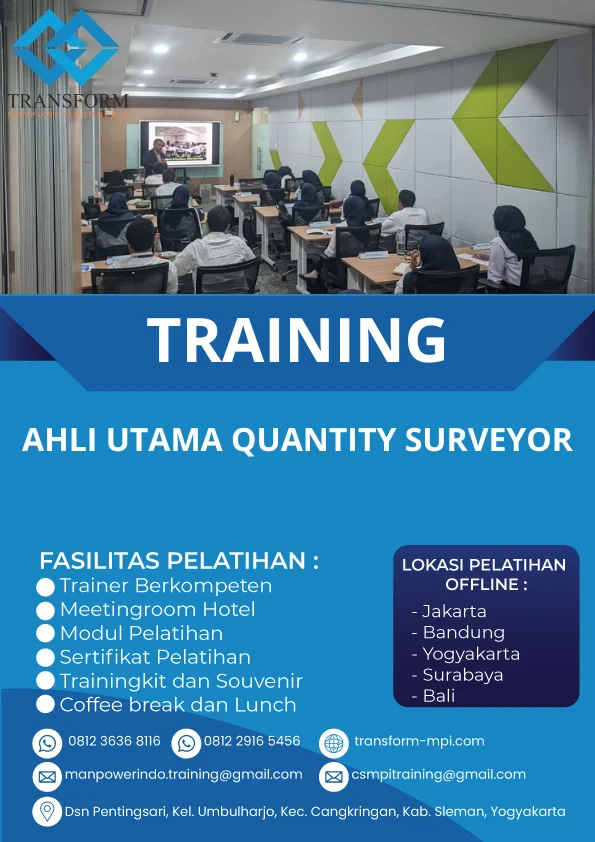 TRAINING AHLI UTAMA QUANTITY SURVEYOR