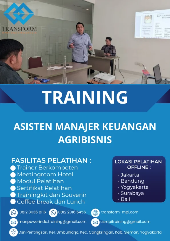 TRAINING ASISTEN MANAJER KEUANGAN AGRIBISNIS