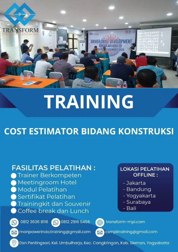 TRAINING COST ESTIMATOR BIDANG KONSTRUKSI
