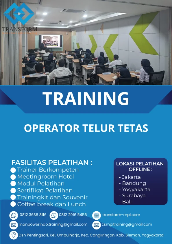TRAINING OPERATOR TELUR TETAS