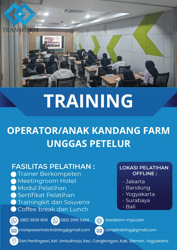TRAINING OPERATOR/ANAK KANDANG FARM UNGGAS PETELUR