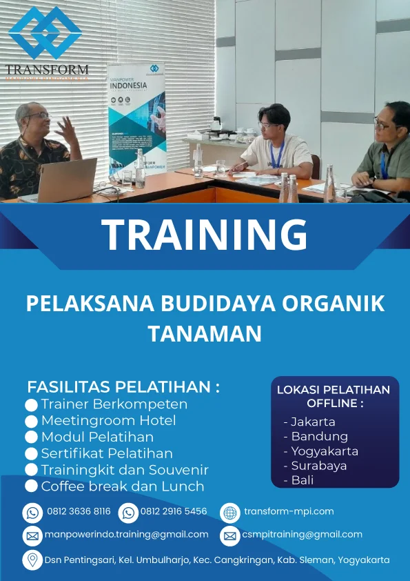 TRAINING PELAKSANA BUDIDAYA ORGANIK TANAMAN