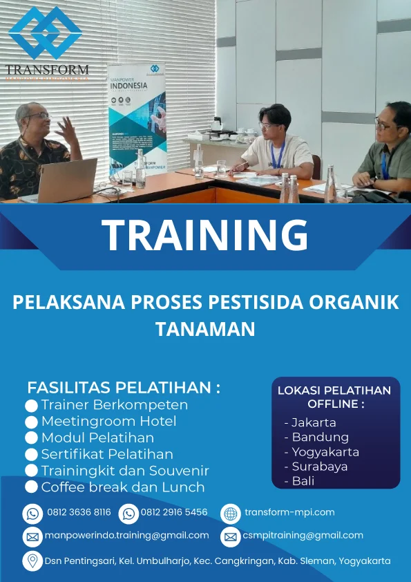 TRAINING PELAKSANA PROSES PESTISIDA ORGANIK TANAMAN