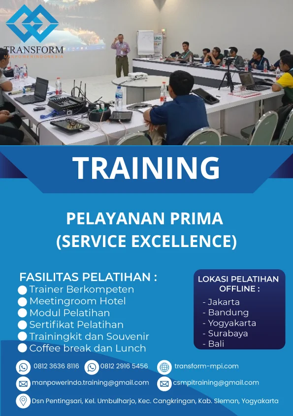 TRAINING PELAYANAN PRIMA (SERVICE EXCELLENCE)