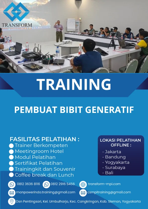 TRAINING PEMBUAT BIBIT GENERATIF