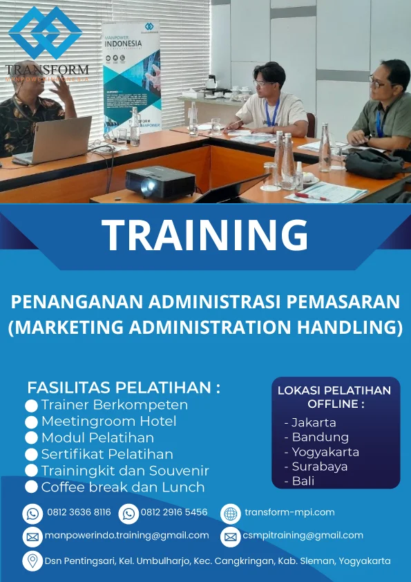 TRAINING PENANGANAN ADMINISTRASI PEMASARAN (MARKETING ADMINISTRATION HANDLING)