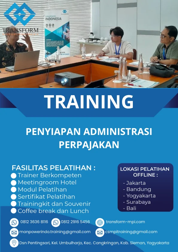 TRAINING PENYIAPAN ADMINISTRASI PERPAJAKAN