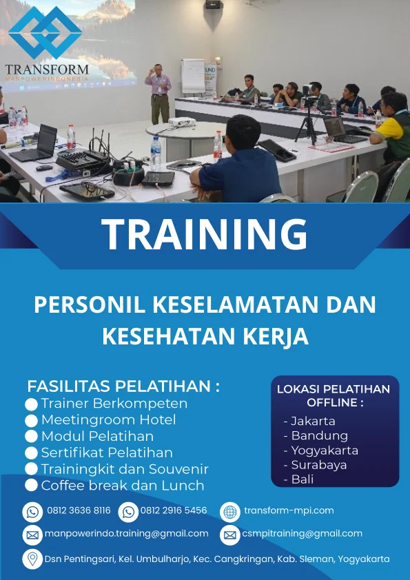 TRAINING PERSONIL KESELAMATAN DAN KESEHATAN KERJA