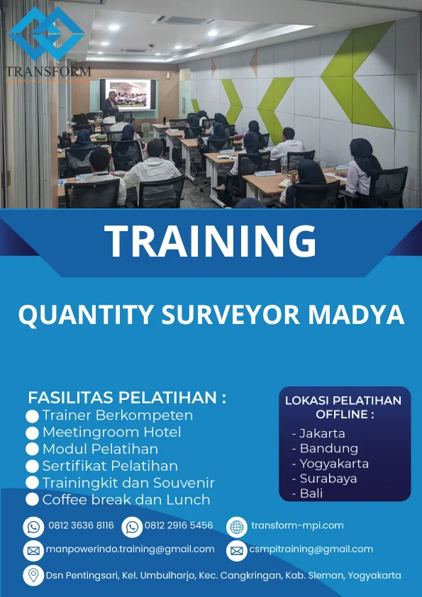 TRAINING QUANTITY SURVEYOR MADYA