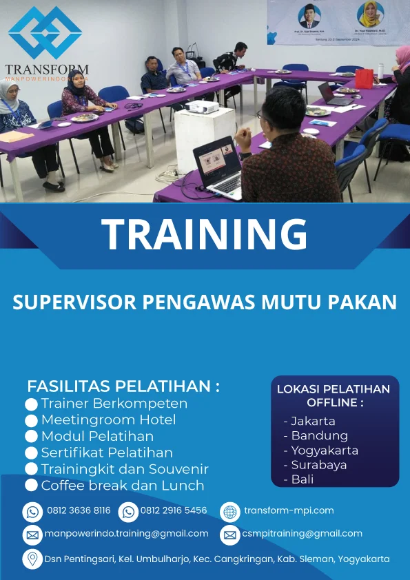 TRAINING SUPERVISOR PENGAWAS MUTU PAKAN