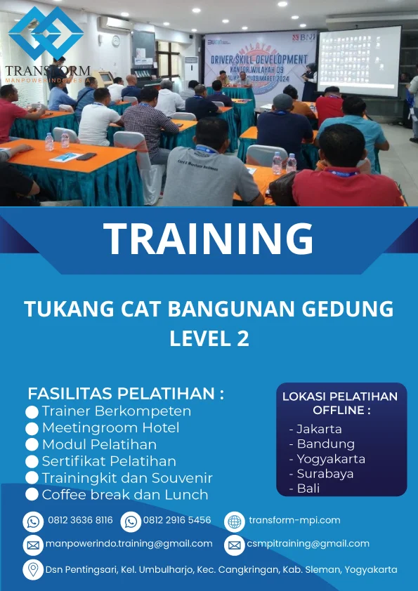 TRAINING TUKANG CAT BANGUNAN GEDUNG LEVEL 2
