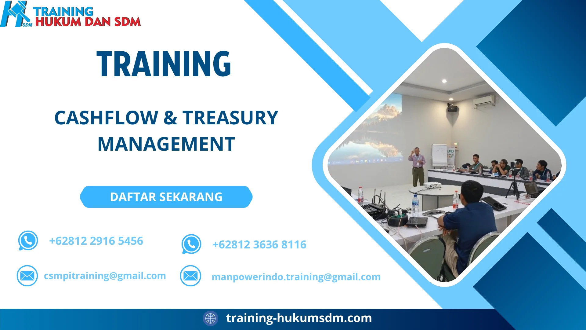 TRAINING CASHFLOW & TREASURY MANAGEMENT
