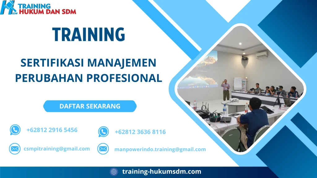 TRAINING SERTIFIKASI MANAJEMEN PERUBAHAN PROFESIONAL