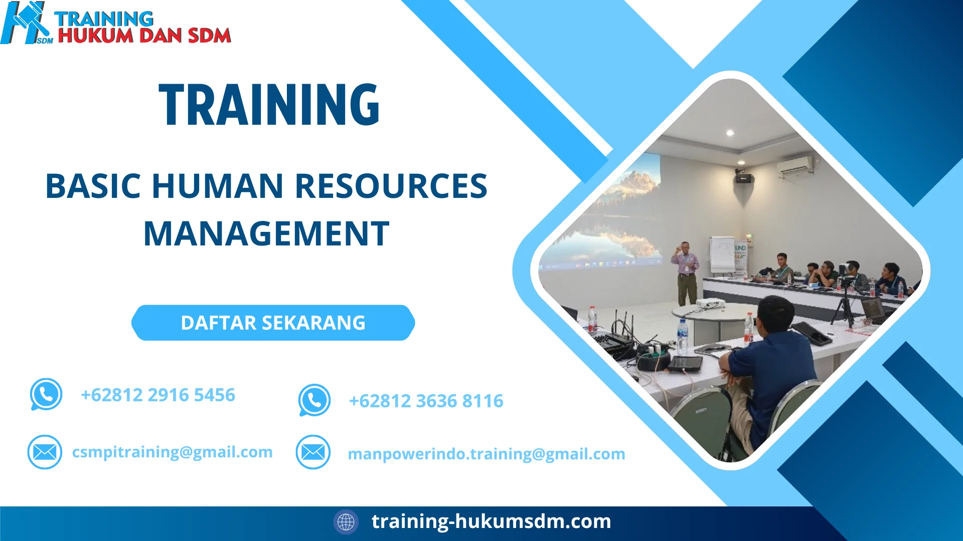 TRAINING BASIC HUMAN RESOURCES MANAGEMENT