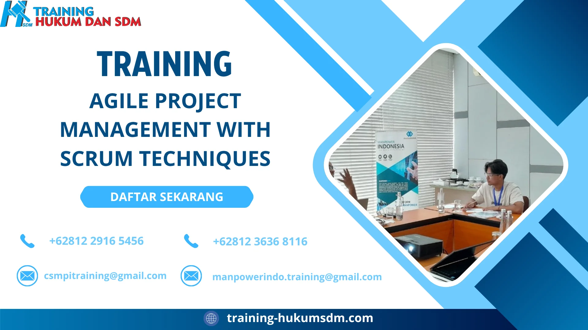 TRAINING AGILE PROJECT MANAGEMENT WITH SCRUM TECHNIQUES