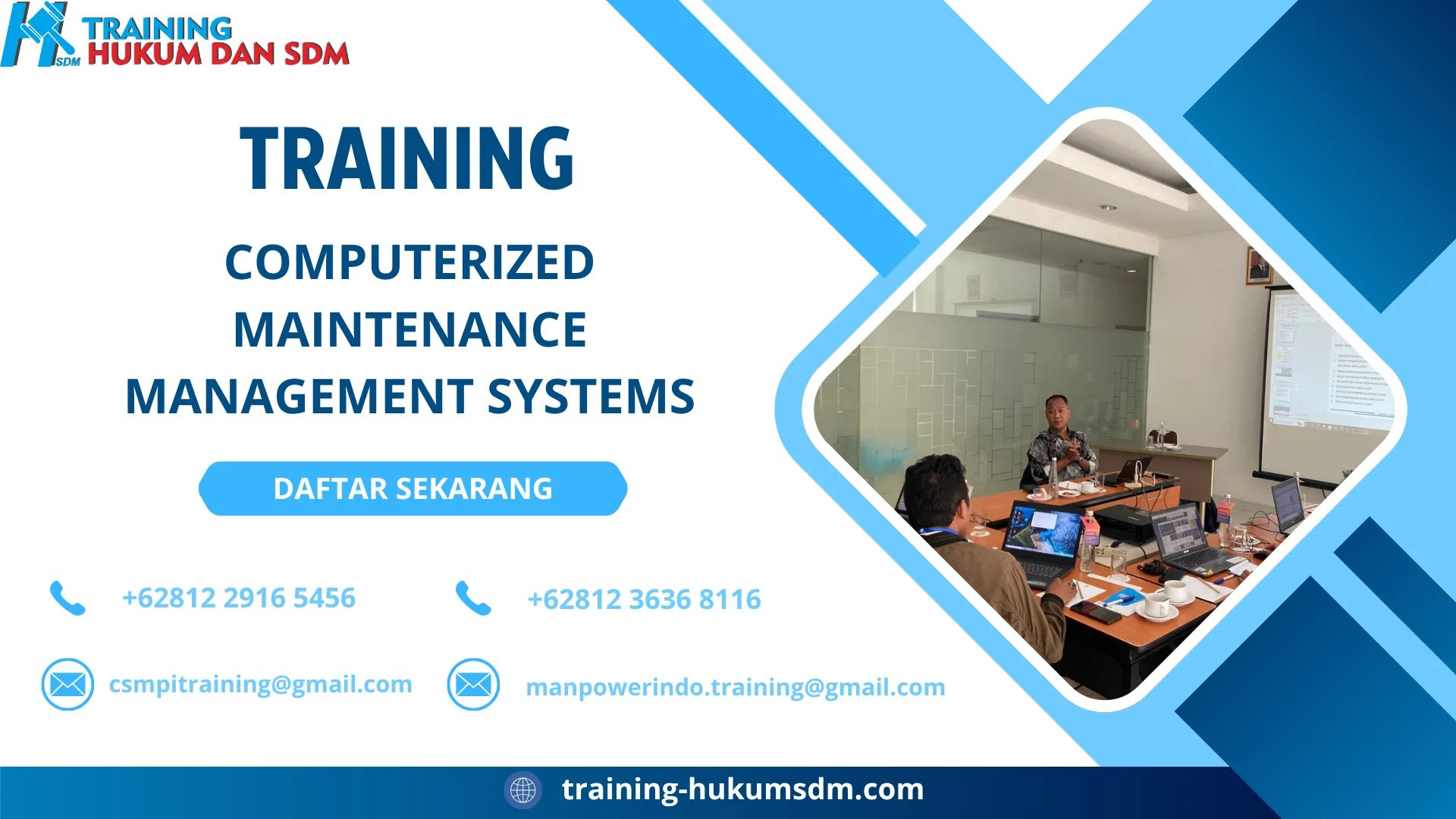 TRAINING COMPUTERIZED MAINTENANCE MANAGEMENT SYSTEMS
